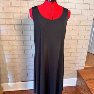 Chico's Easywear Classic Black sleeveless dress size 1 excellent used condition